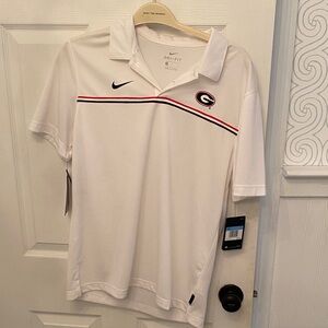 Nike White Polo Shirt - Georgia Bulldogs